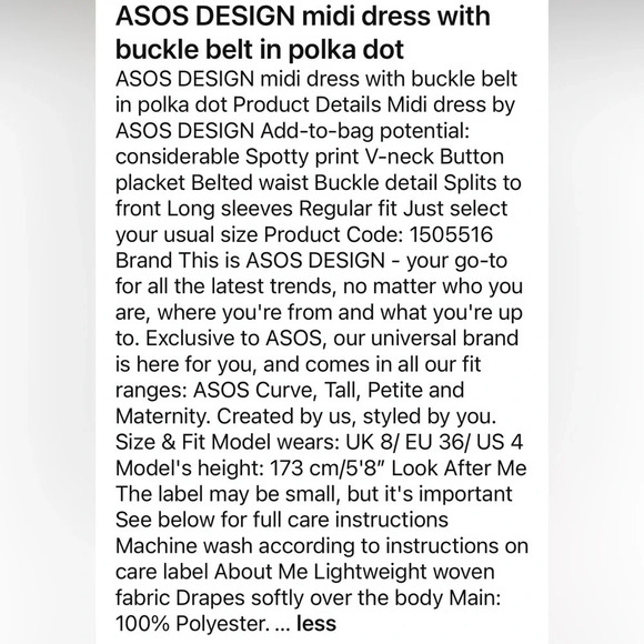 ASOS pale yellow polka dot dress size 2 runs big - Picture 13 of 17